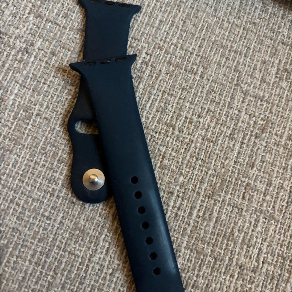 Dark Navy Blue Silicone Watch Band